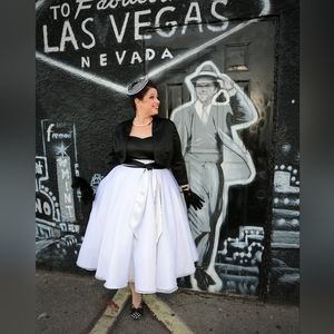 Tea Length Wedding Dress Set - Elopement- Vow Renewal- Prom Dress